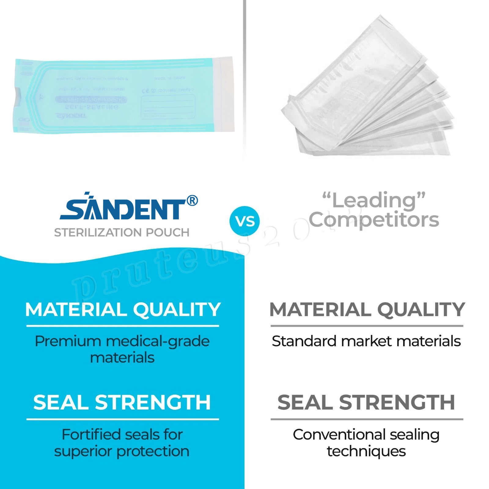 400 3.5″ x 10″ Self-Sealing Sterilization Pouch Tattoo Dental Pouches