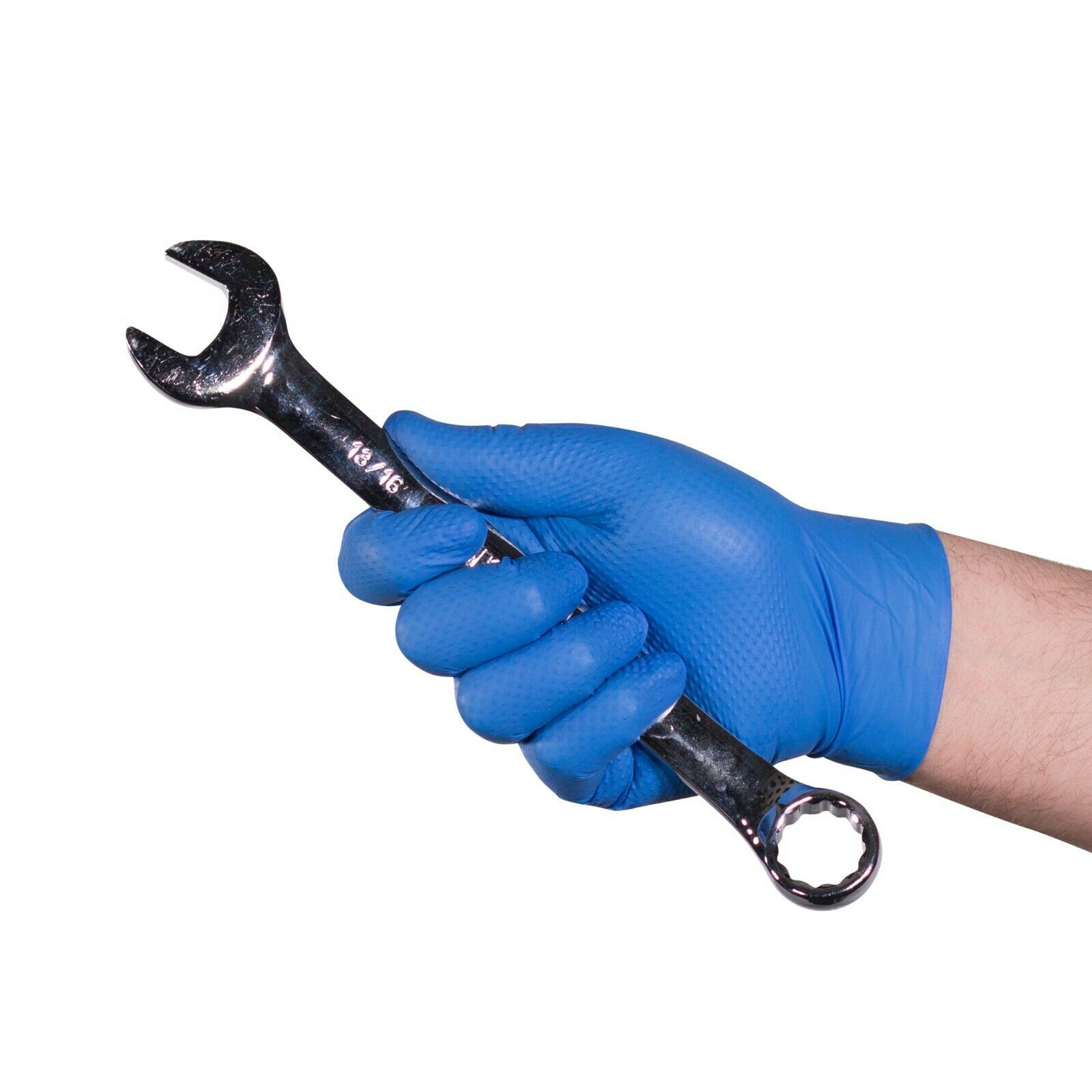 GLOVEWORKS HD 6 Mil GWRBN Latex Free Nitrile Disposable Gloves, Blue, 1000