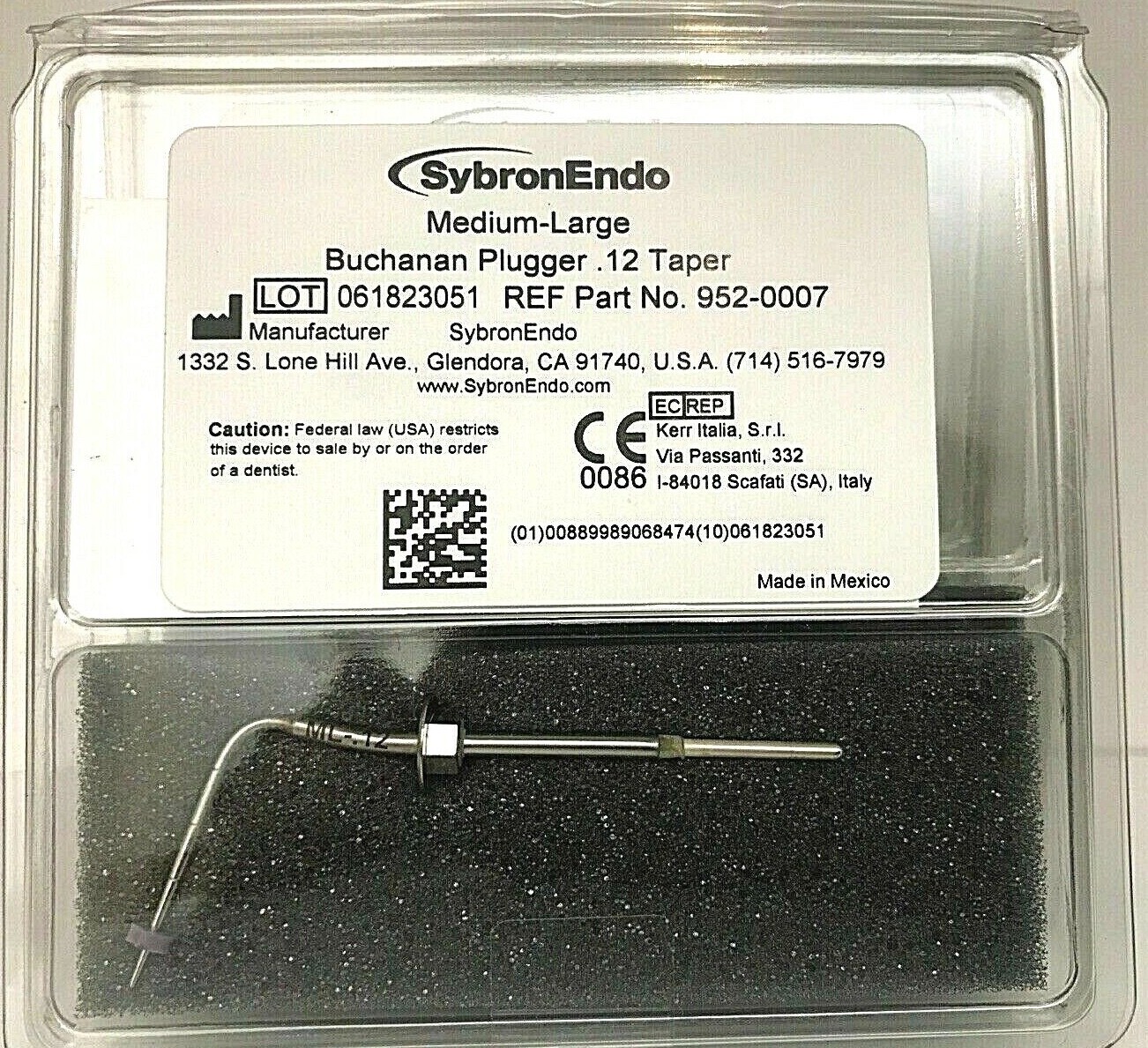 Sybron Endo Elements Buchanan Heat Plugger .12 (ML) Obturation 9520007 ORIGINAL