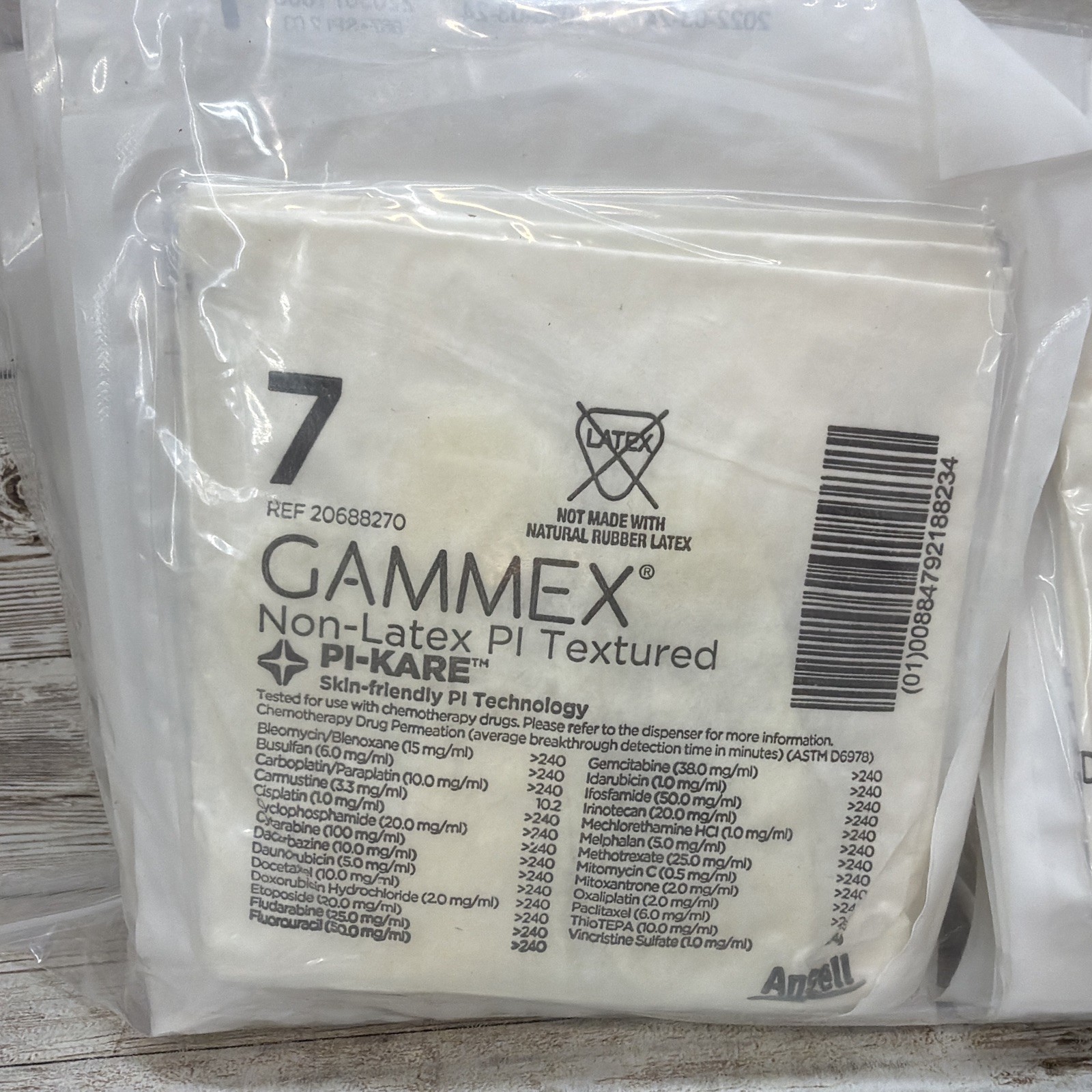Gammex NovaPlus Non-Latex PI Textured Surgical Gloves 22 Pair Size: 7 *See Date*