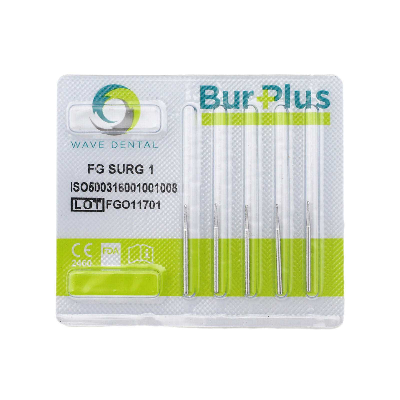 WAVE Dental Surgical Carbide Burs FG Round Bur Length 25mm #2 4 6 8 High Speed