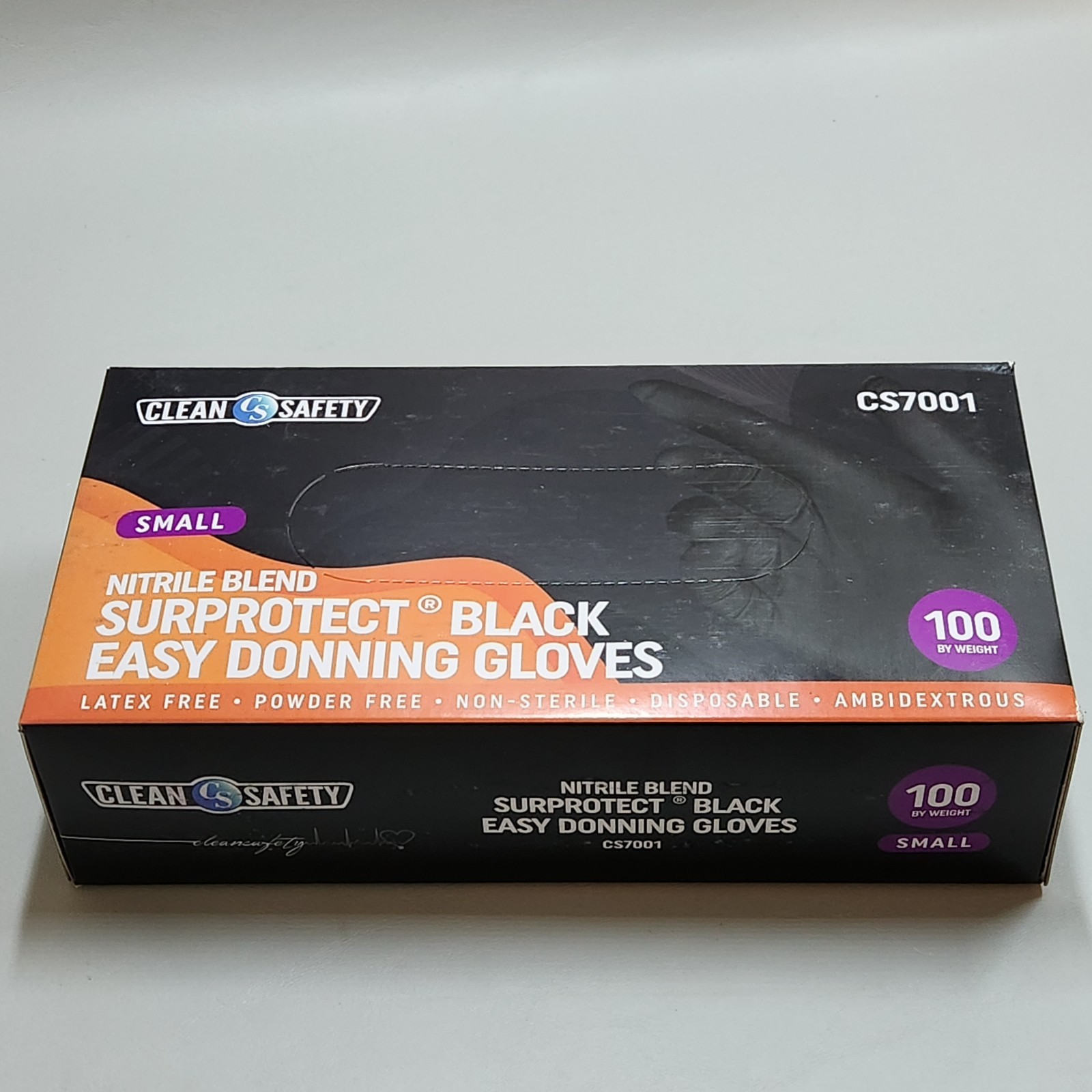 Surprotect Nitrile Blend Black Easy Donning Gloves – 7000 (6 MIL), 2 x 100/box S