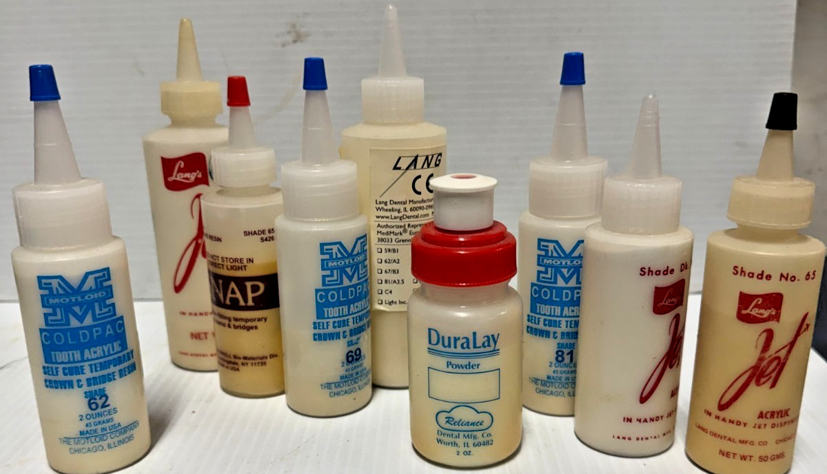 Lot of 24 assorted Dental Acrylic Powders