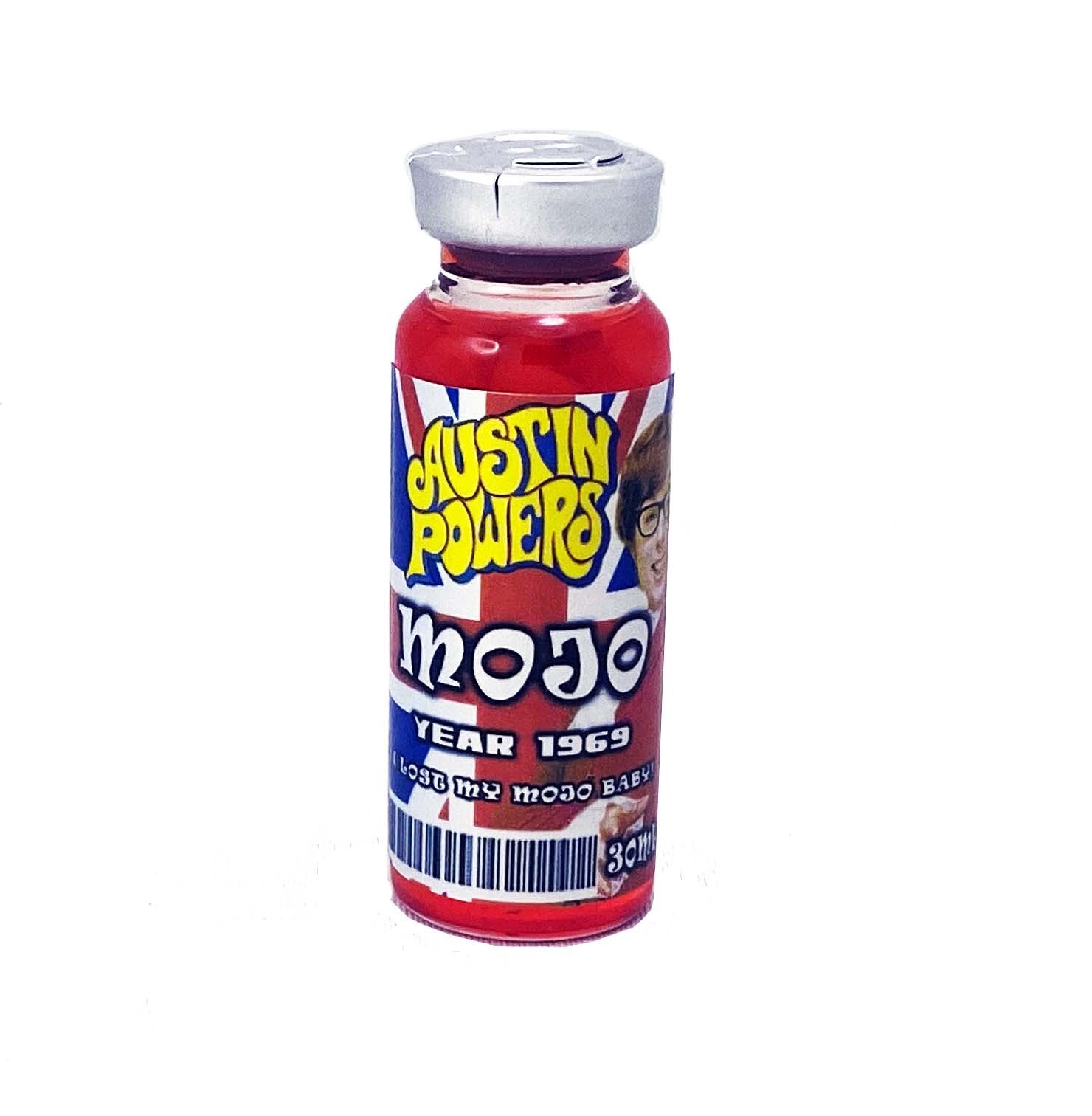Austin Powers MOJO Sample Vial 30ml & ID Badge Halloween Costume Prop