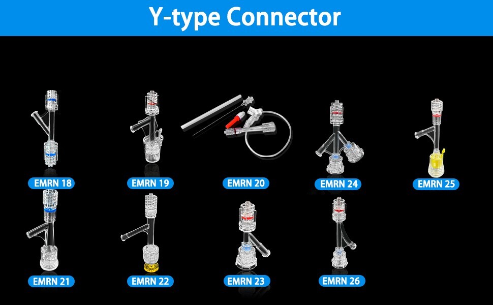 50PCS Luer Y-Type Connection, Medical Luer Lock and Catheter Systems Y-Connector