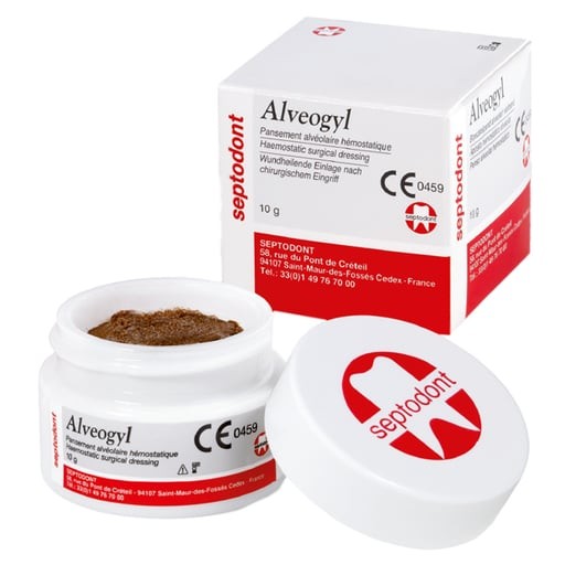 Septodont 5712U Alveogyl Dry Socket Dressing One-Step Treatment 10gm Jar