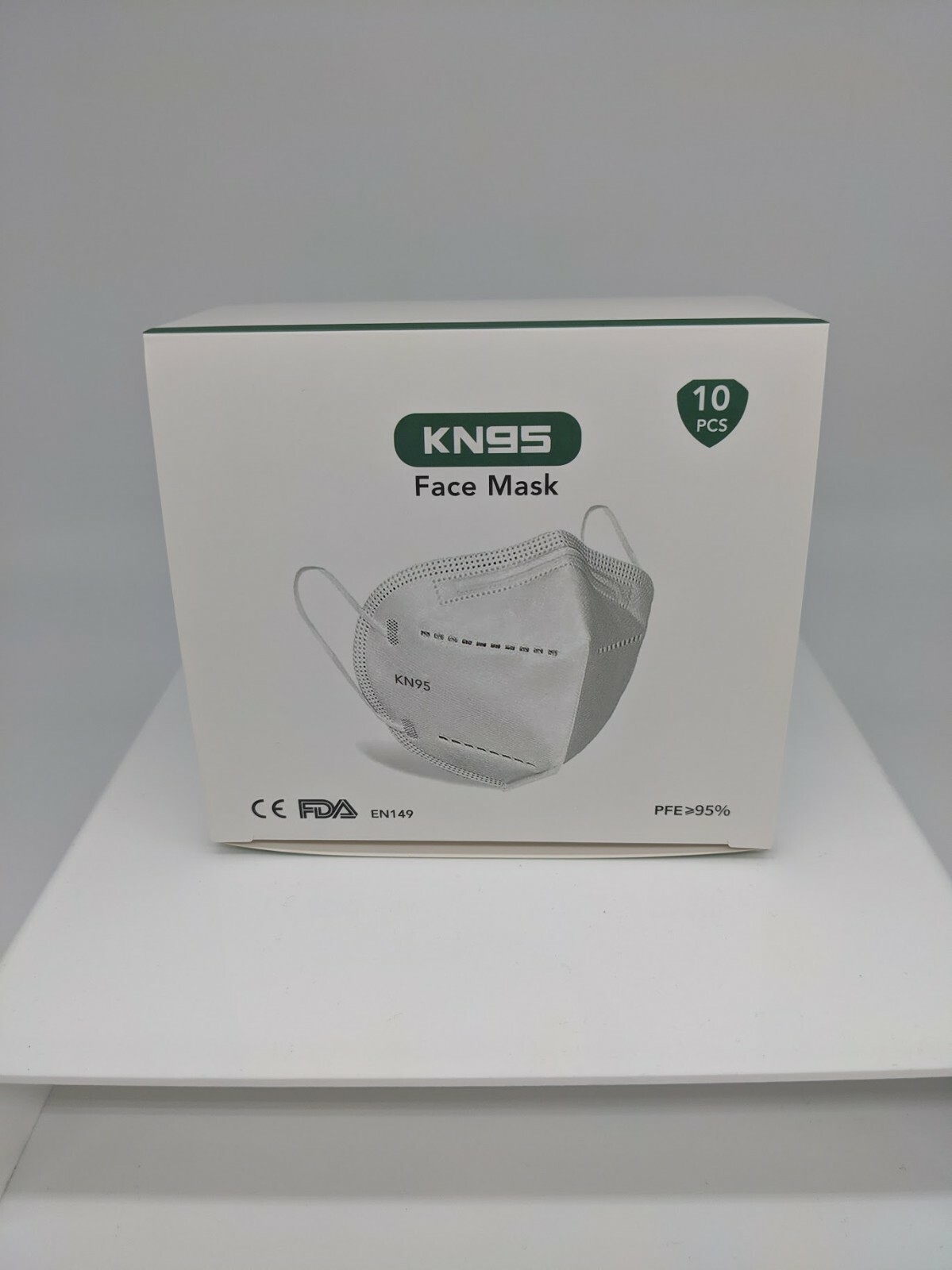 10 Pack KN95 WHITE Face Mask Cover Protection Respirator Masks KN 95