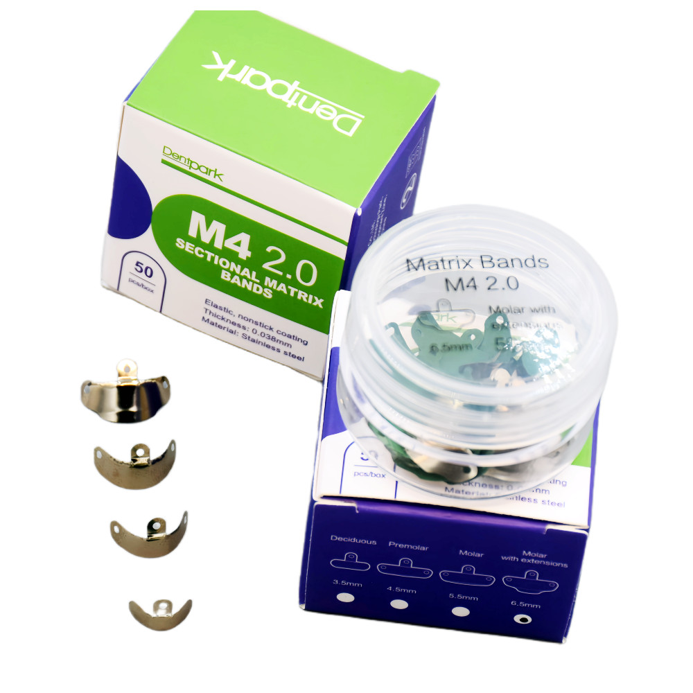 Dental Sectional Matrix Bands M4 2.0 Non-Stick Coating Elastic Stainless Steel