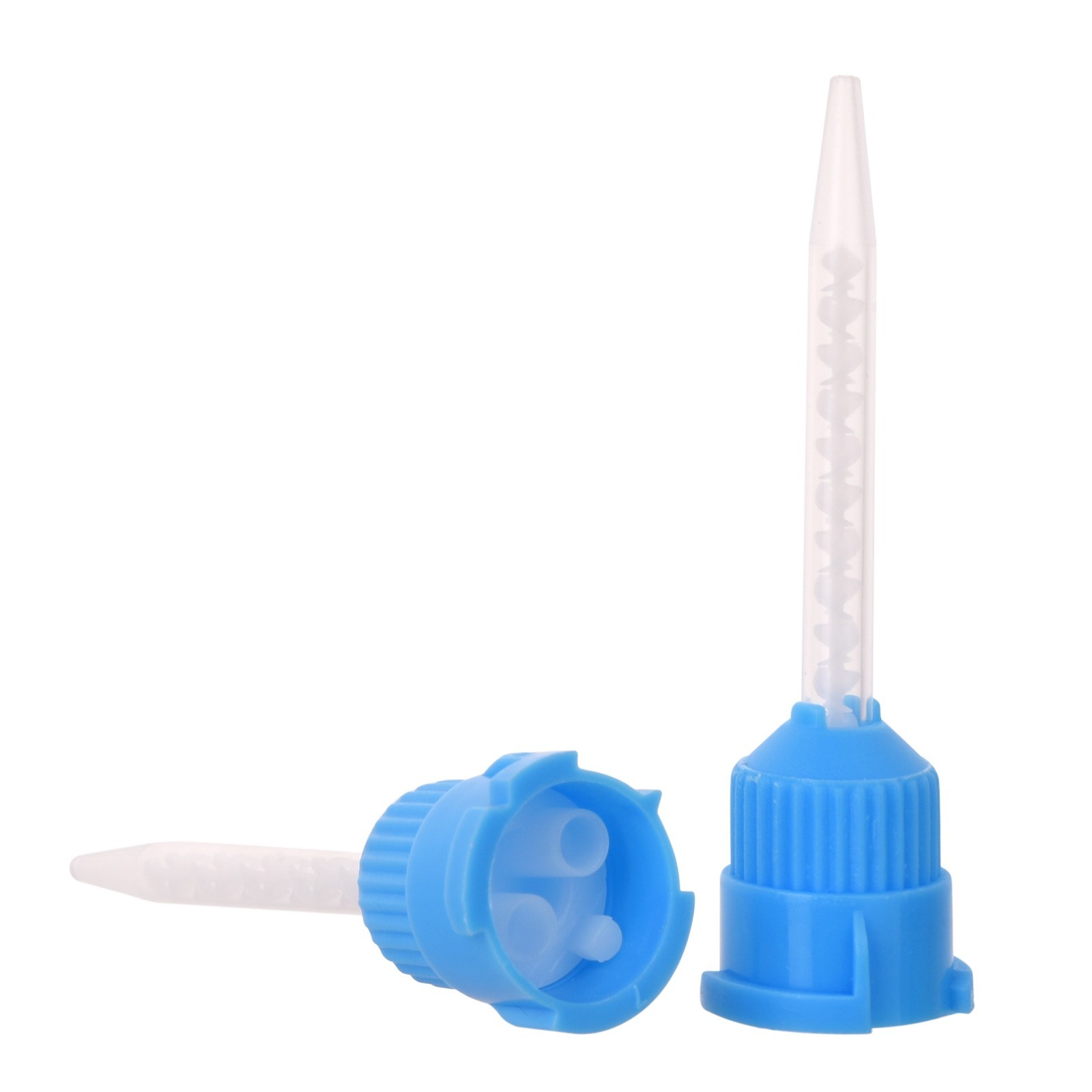 Dental Mixing Tips Impression Temporary Material Blue/White 1:1 Short 50/Pack