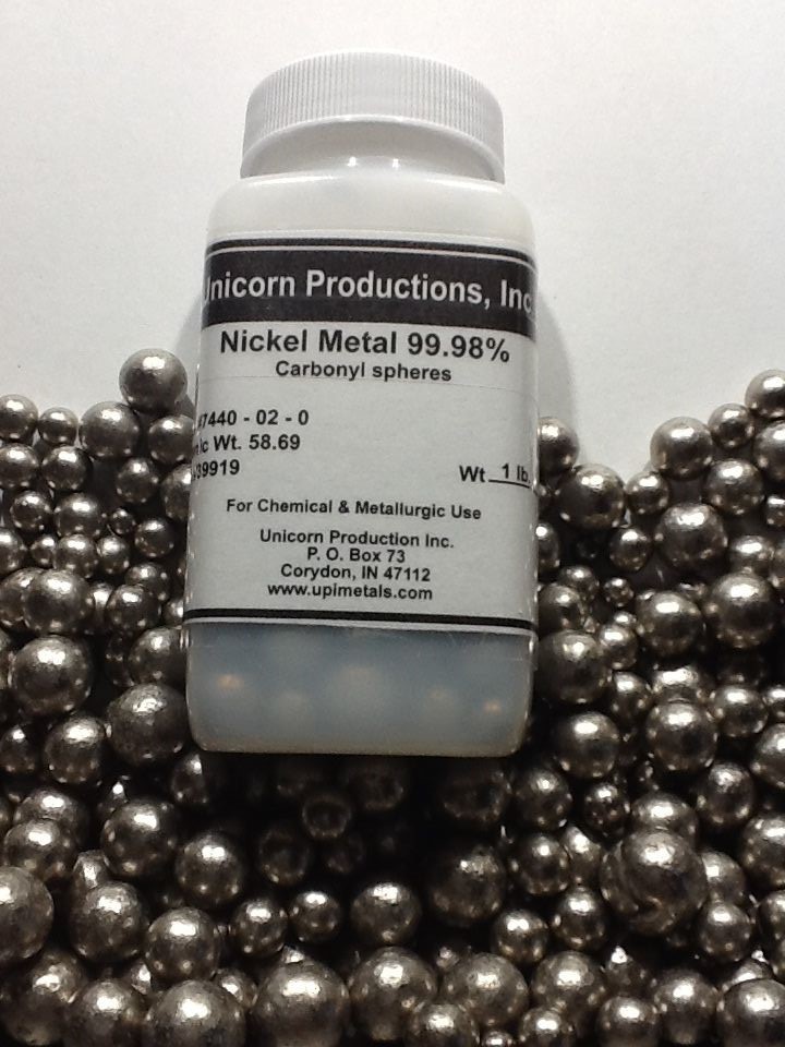 Nickel metal pure 99.98% Mond process 6 oz of nickel balls (not 1 lb)