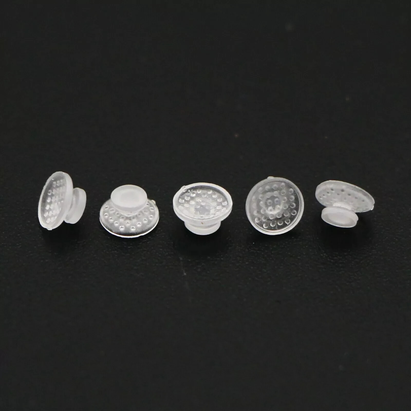 10Pcs/Pack Dental Orthodontic Ceramic Lingual Button Bondable Round Base Clear