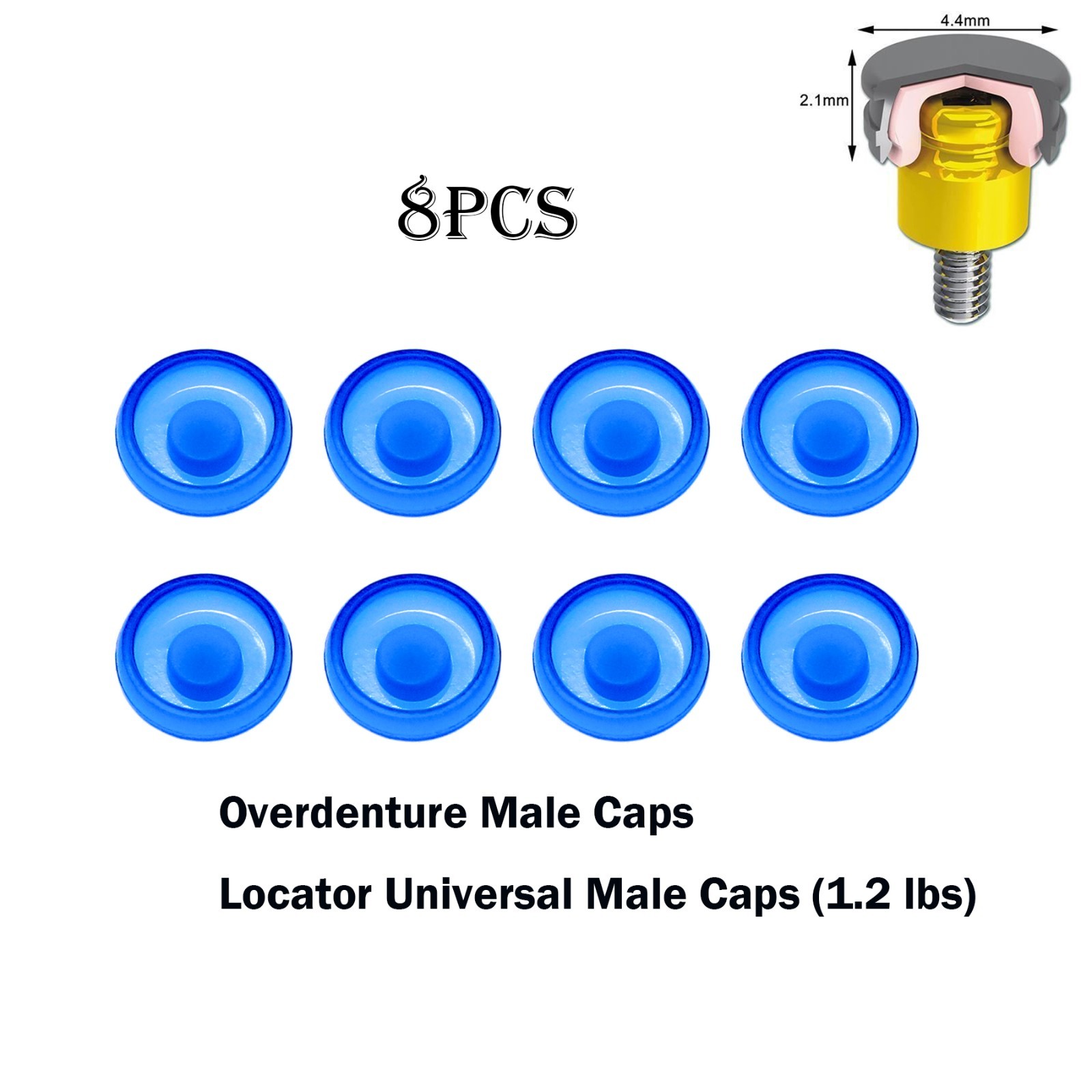 Zest Locator Abutment Retention Replacement Insert Cap Dental Overdenture Parts