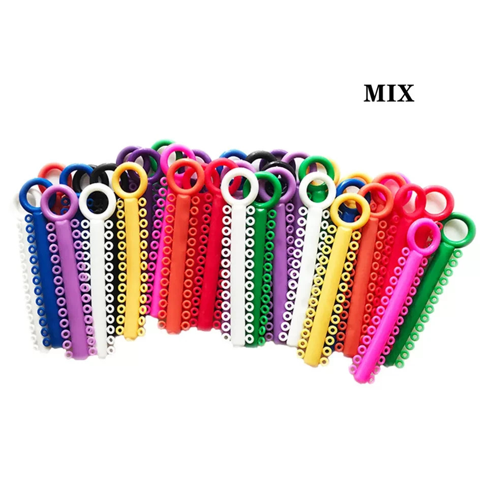 1040 Pcs Dental Orthodontic Elastics Braces Rubber Bands Ligature Ties 36 Color