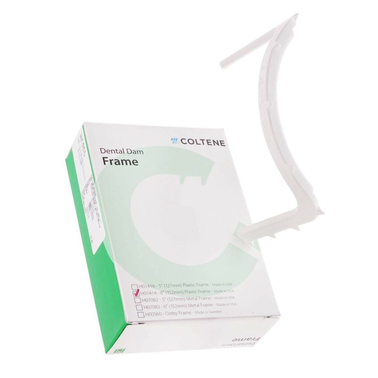 *1-Pack* Coltene Dental Hygienic Dam 6″ Plastic Frame H01414
