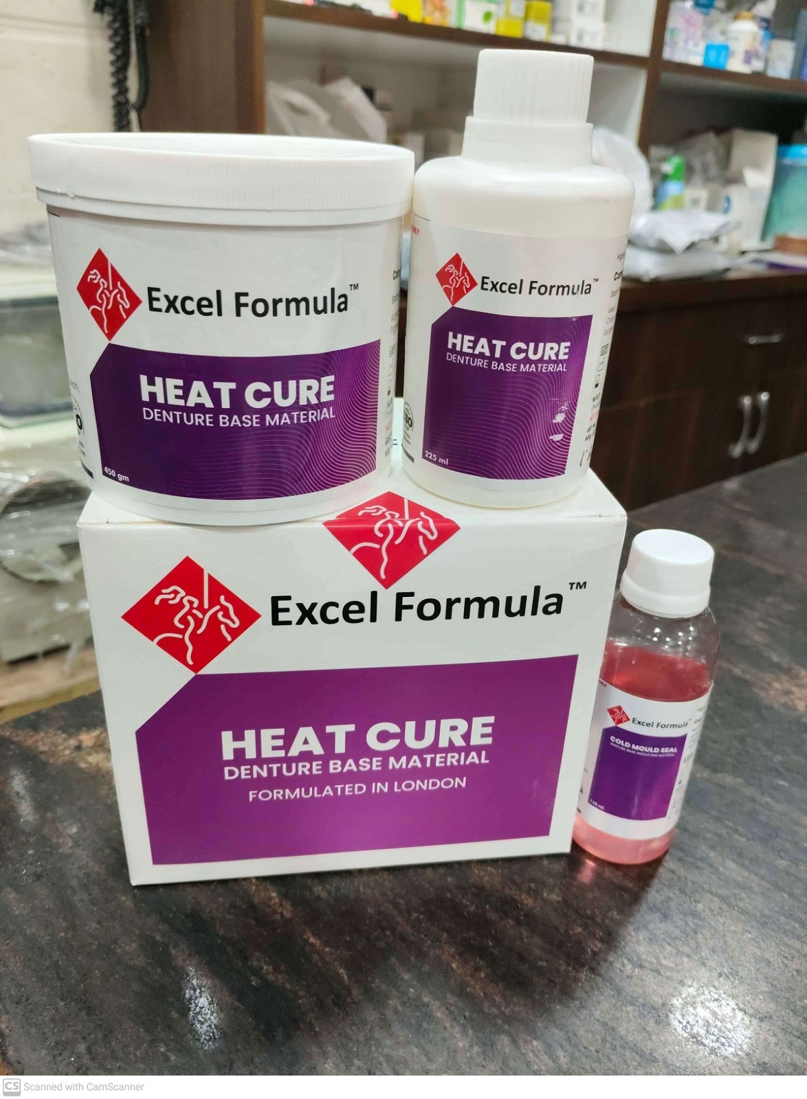 Excel Dental Superior Quality HEAT CURE Denture Base Material – PACKS & SHADES