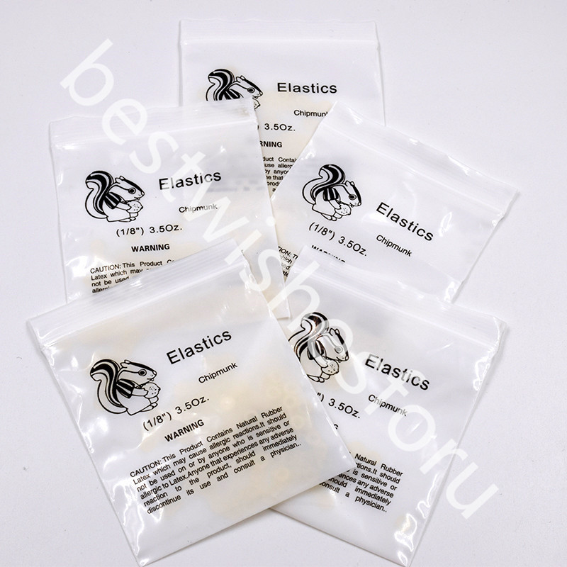 3.5 oz Light 1/8″ Chipmunk Dental Orthodontic Rubber Bands Elastics Latex Braces