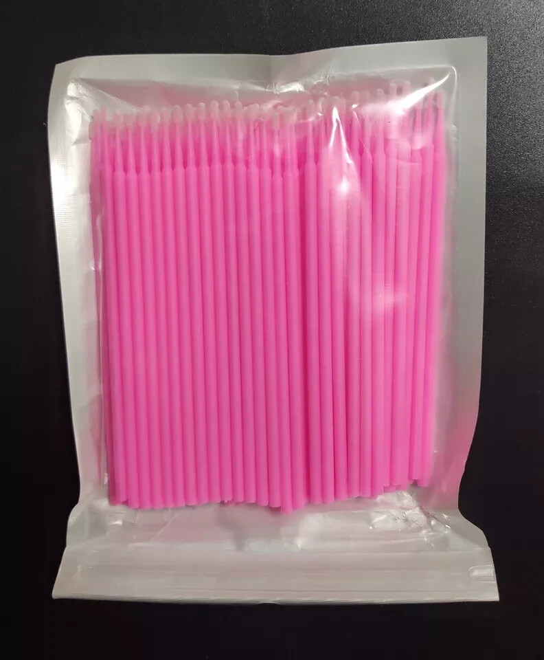 200Pcs Dental Swabs Disposable Applicators Micro Brush Stick Eyelash Extension