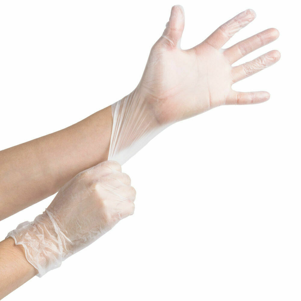 Clear Small Nitrile Gloves Powder Free Latex Free Ambidextrous 100 ct (Lot 2)