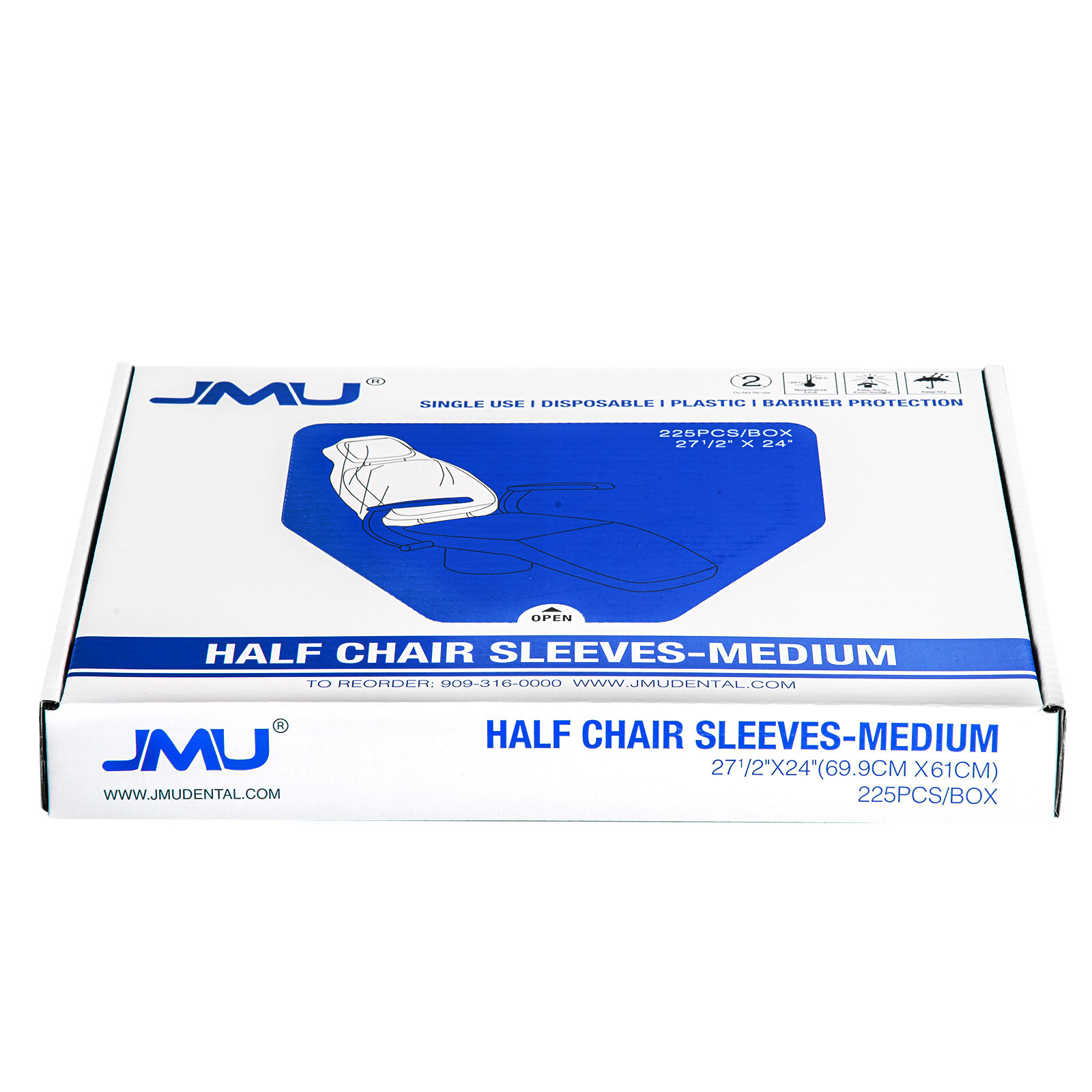 Durable Dental Unit Half/Full Chair Sleeves Disposable PE Cover Soft Clear