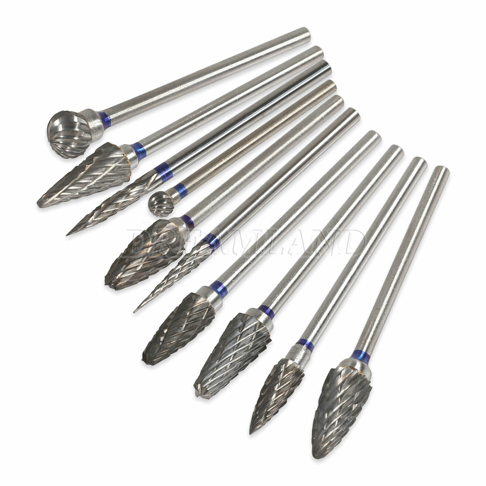 10 Dental Tungsten Carbide Cutter Burs Plaster Alloy Acrylic Drill 2.35MM HP2.35