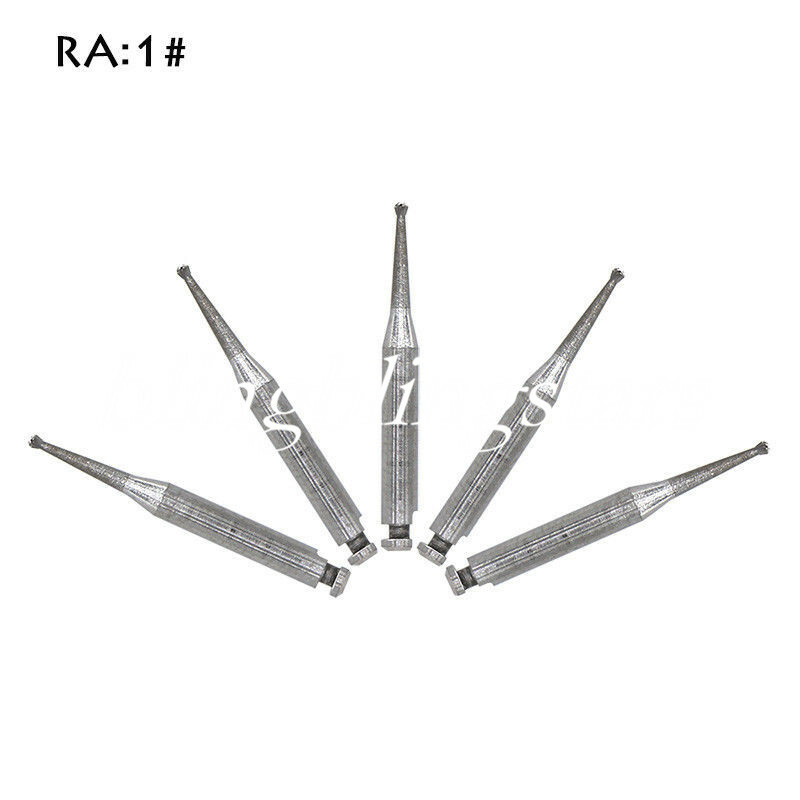 8 Types Dental Round Carbide Bur for Slow Speed Latch Type RA 1# – 8# Burs