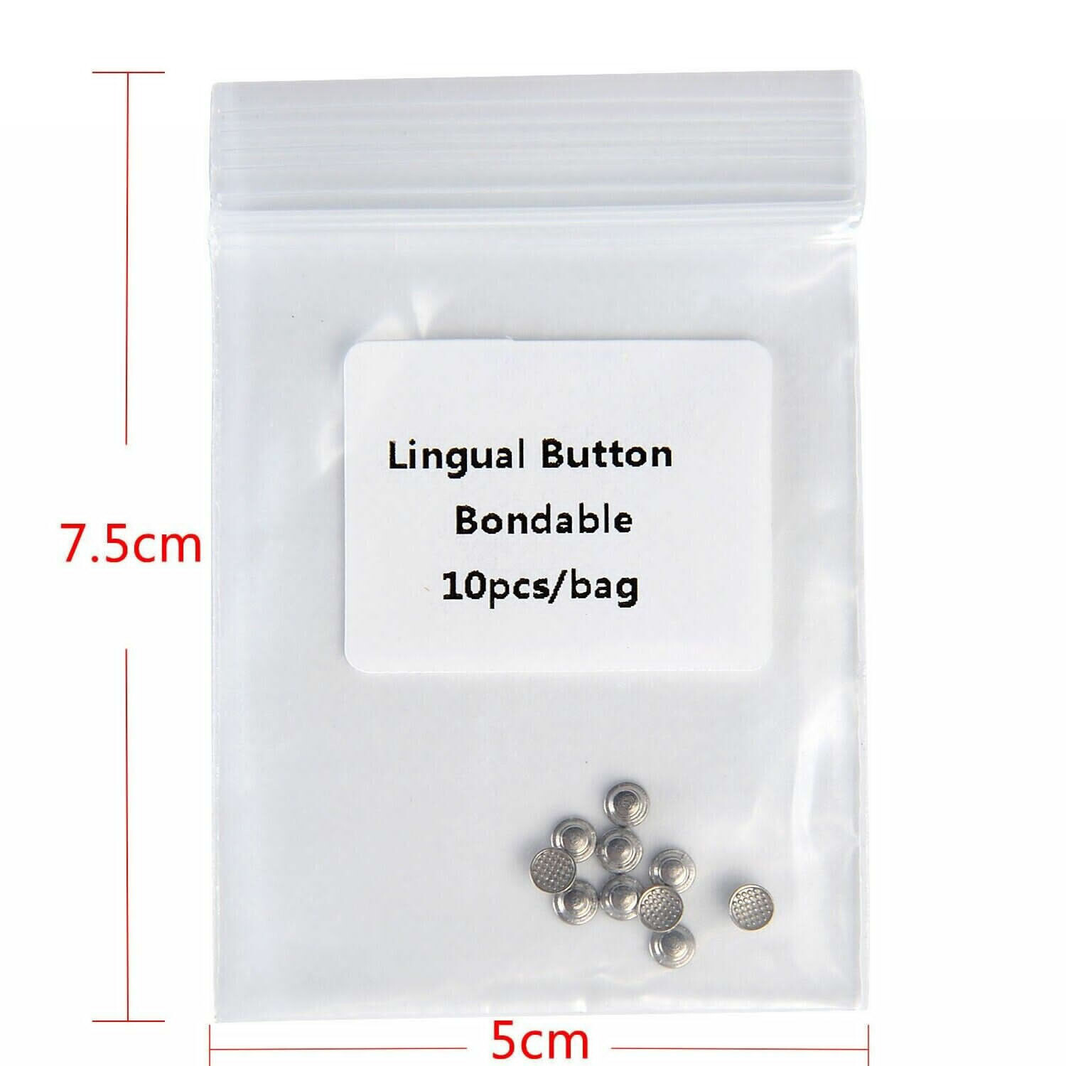 10Pcs/Bag Dental Orthodontic Composite Lingual Buttons for Bondable Round Base