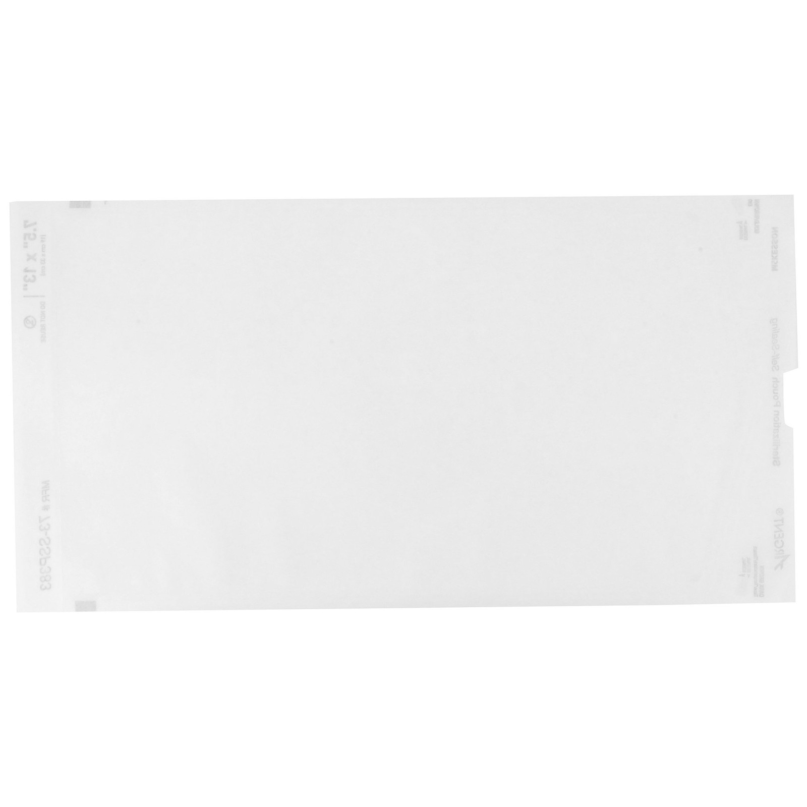 McKesson Argent Sure-Check Sterilization Pouch Transparent Blue 7-1/2 X 13 Inch