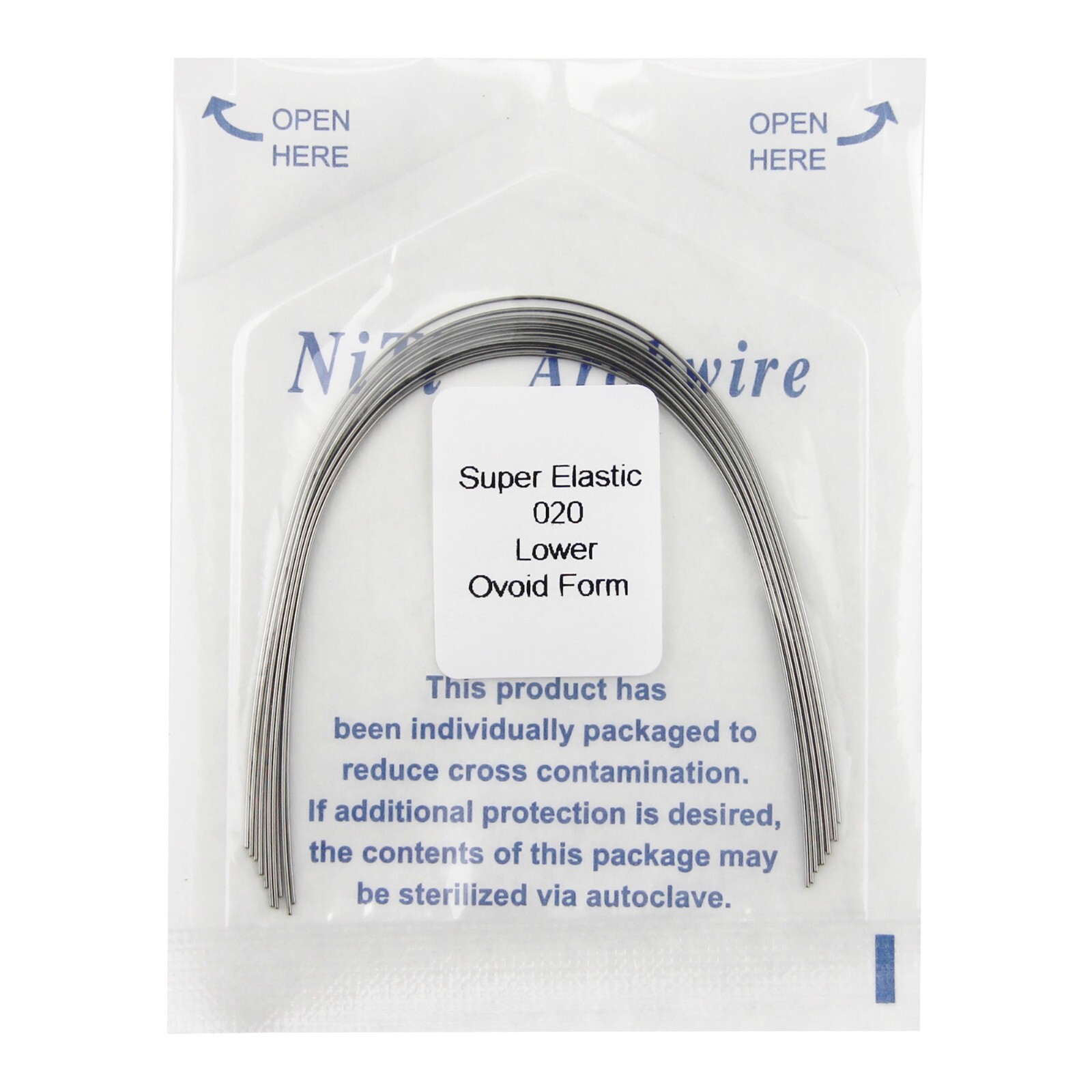 100PCS Dental Orthodontic Arch Wire Niti Super Elastic Round Rectangular Ovoid