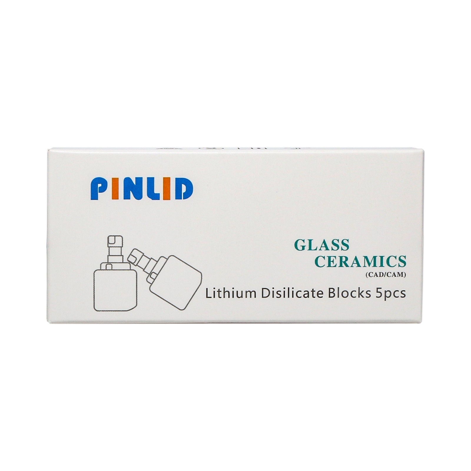 C14 Dental Lithium Disilicate Glass Ceramic Block LT CAD/CAM CEREC Emax 5Pcs/Box