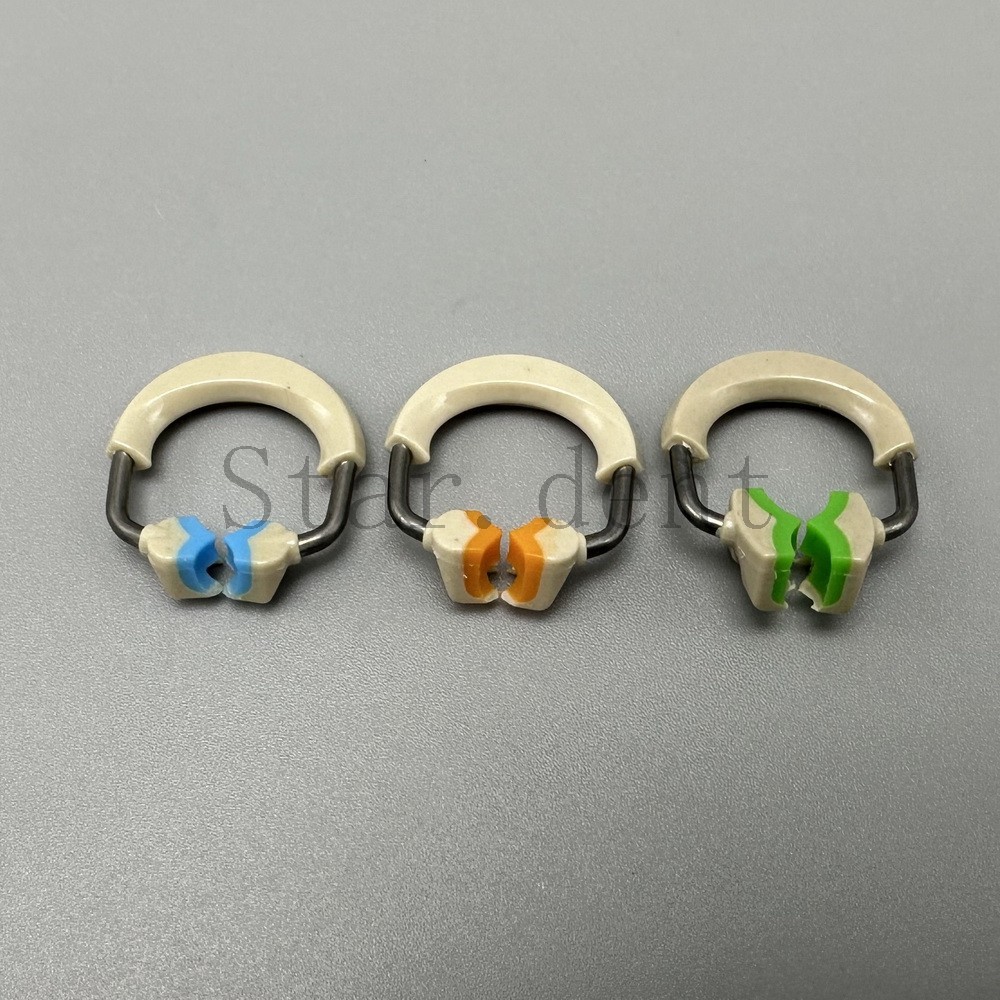 Dental Sectional Matrix System Nickel Titanium Alloy Matrices Clip Ring Band