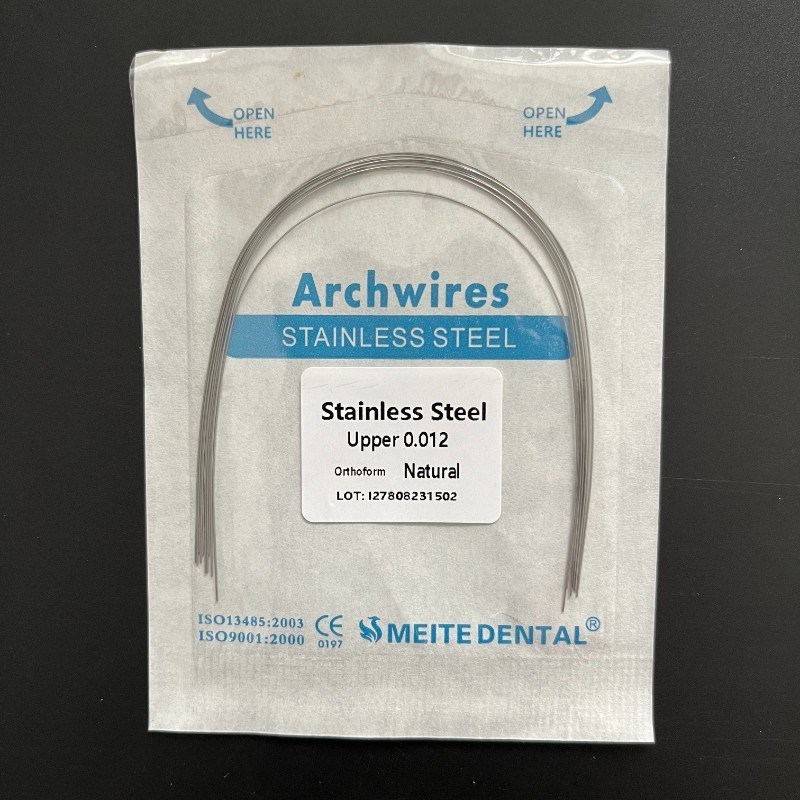 Dental Orthodontic Treatment Stainless Steel Arch Wires Round Natural Form