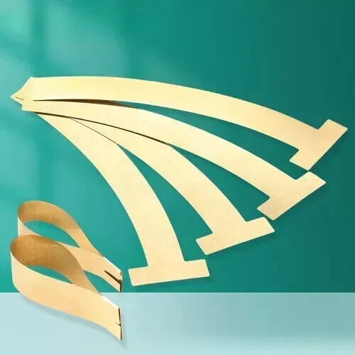 20Pcs/Pack Dental Curved Straight T-Bands Brass Wide Operatory Restorations Tool
