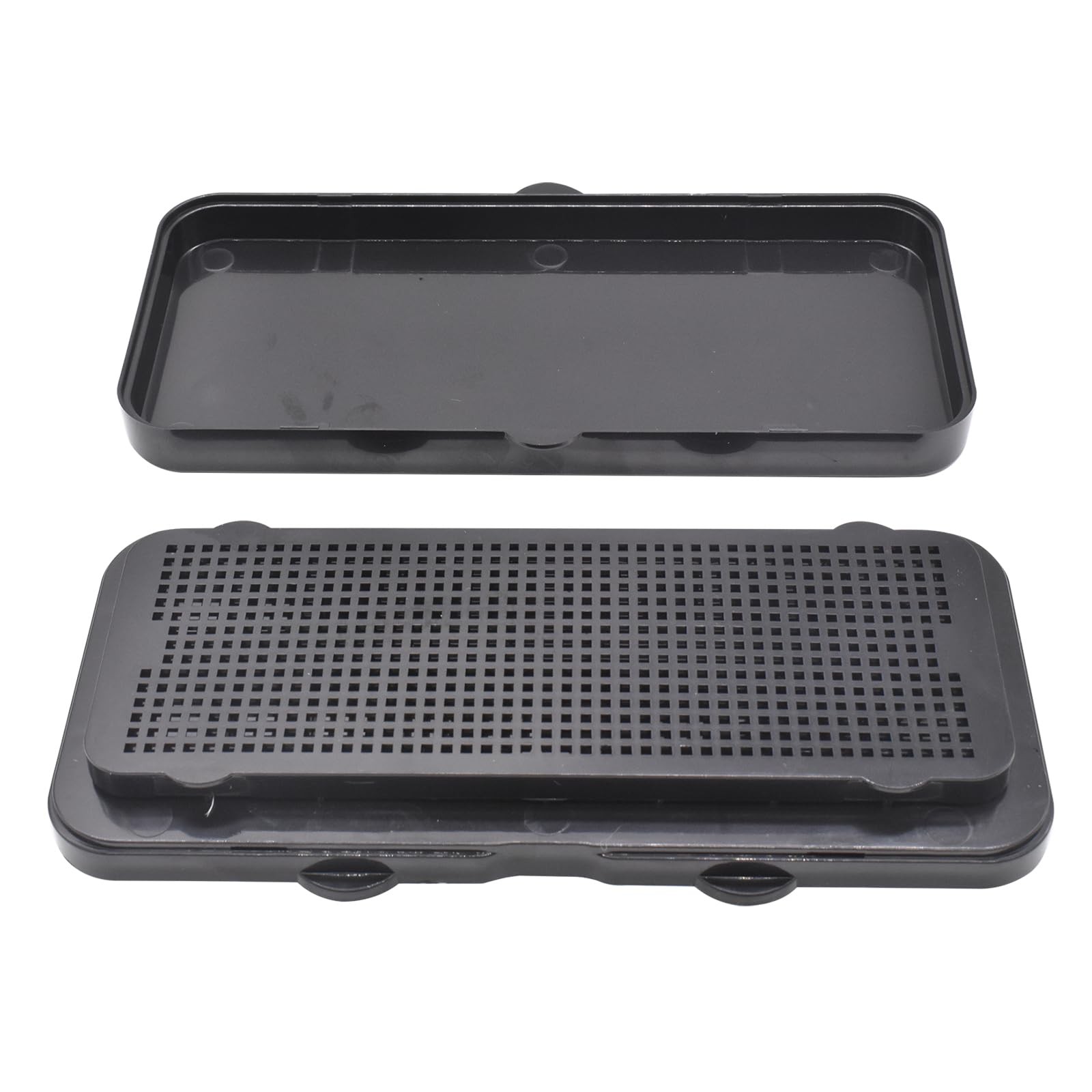 Angzhili 1 Pack Dental Veneer Processing Box, Ceramic Rectangular, Black