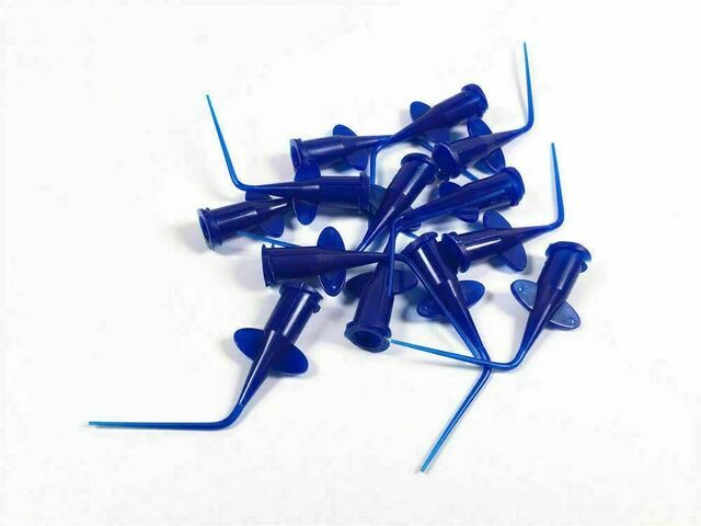 Dental Endodontic Disposable Syringe Irrigation Tip Clear/Blue/Black 100pcs/Pack