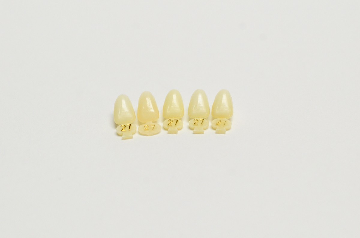 DENTAL POLYCARBONATE TEMPORARY CROWNS #27 (ULL) UPPER LEFT LATERAL 5/PACK