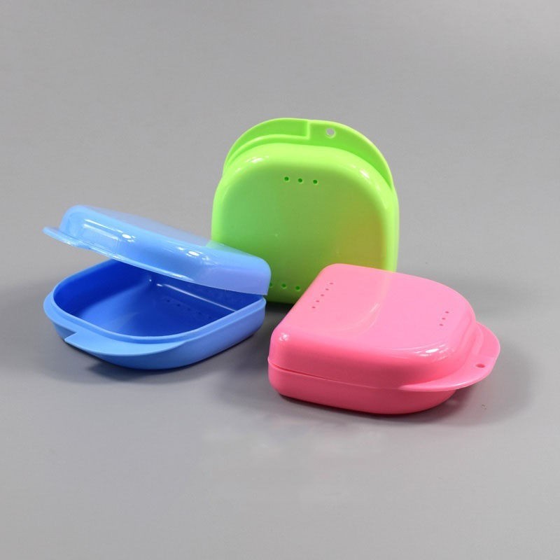 Dental Orthodontic Retainer Box Teeth Denture Storage Case Mouthguard Container