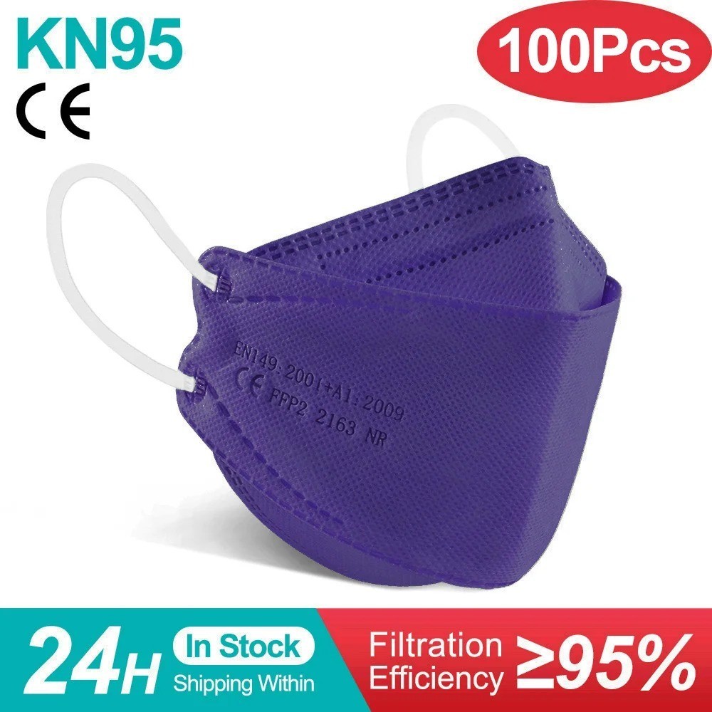 KN95 Face Mask Disposable Adults – 10 Pack 5 Layer Protection Adjustable KN95