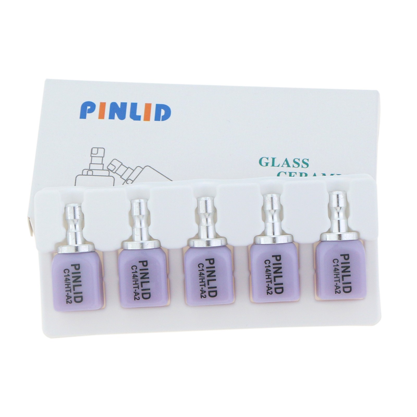 US C14 Dental Emax Ceramic Blocks HT Lithium Disilicate Cerec CAD CAM 5Pcs/Box