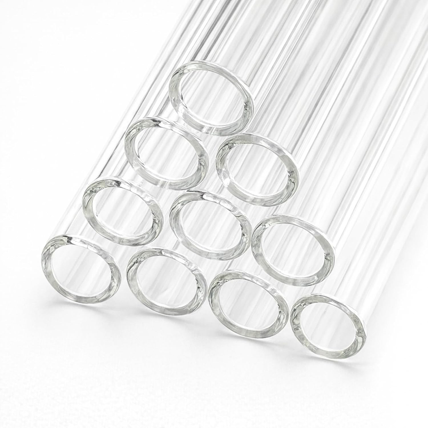 Clear 10 Pcs Borosilicate Glass Tubing 4″ Length 12 mm OD 9mm ID 1.5mm Thick Gla