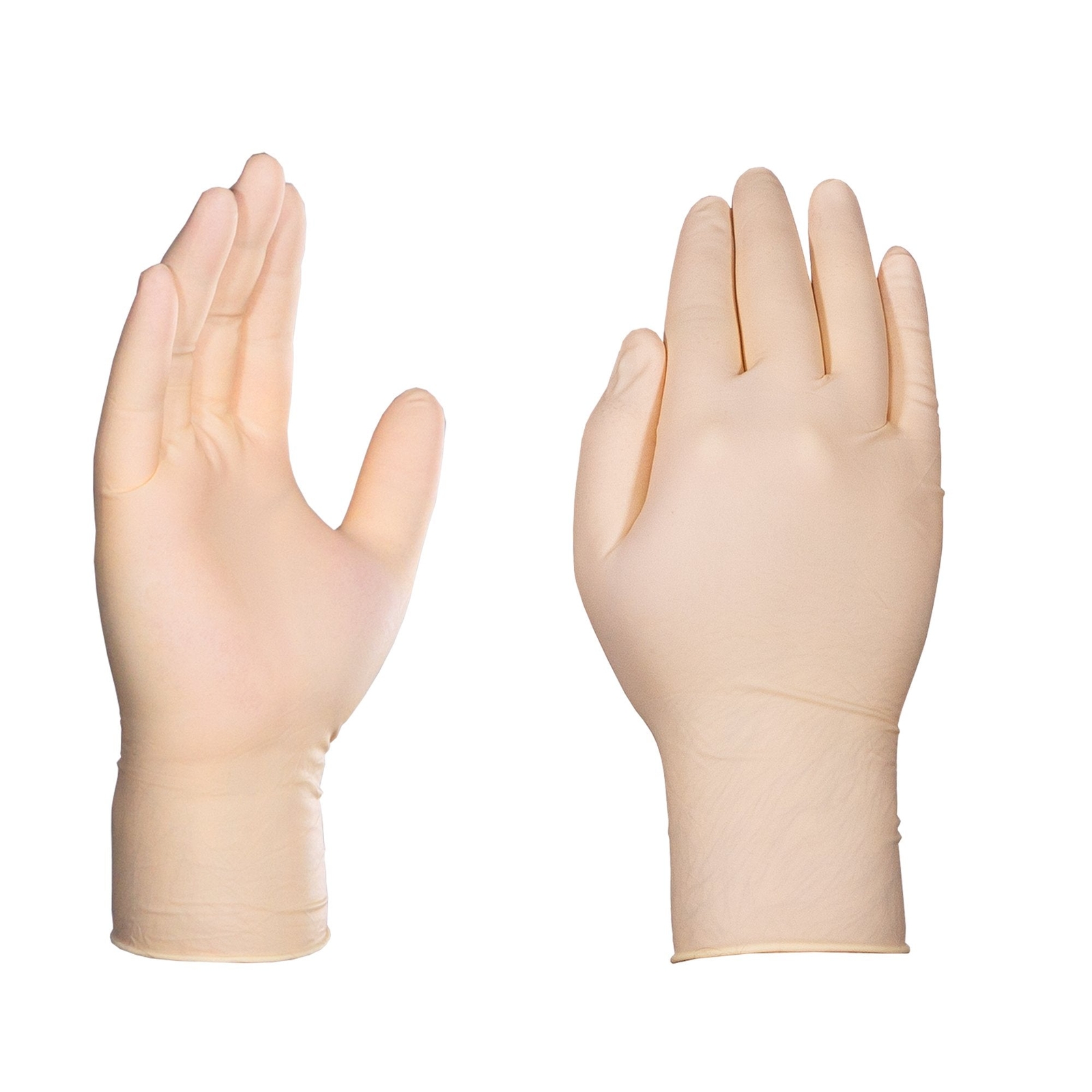 GLOVEWORKS Heavy Duty Ivory Latex Industrial Disposable Gloves 8 Mil, Box of 100