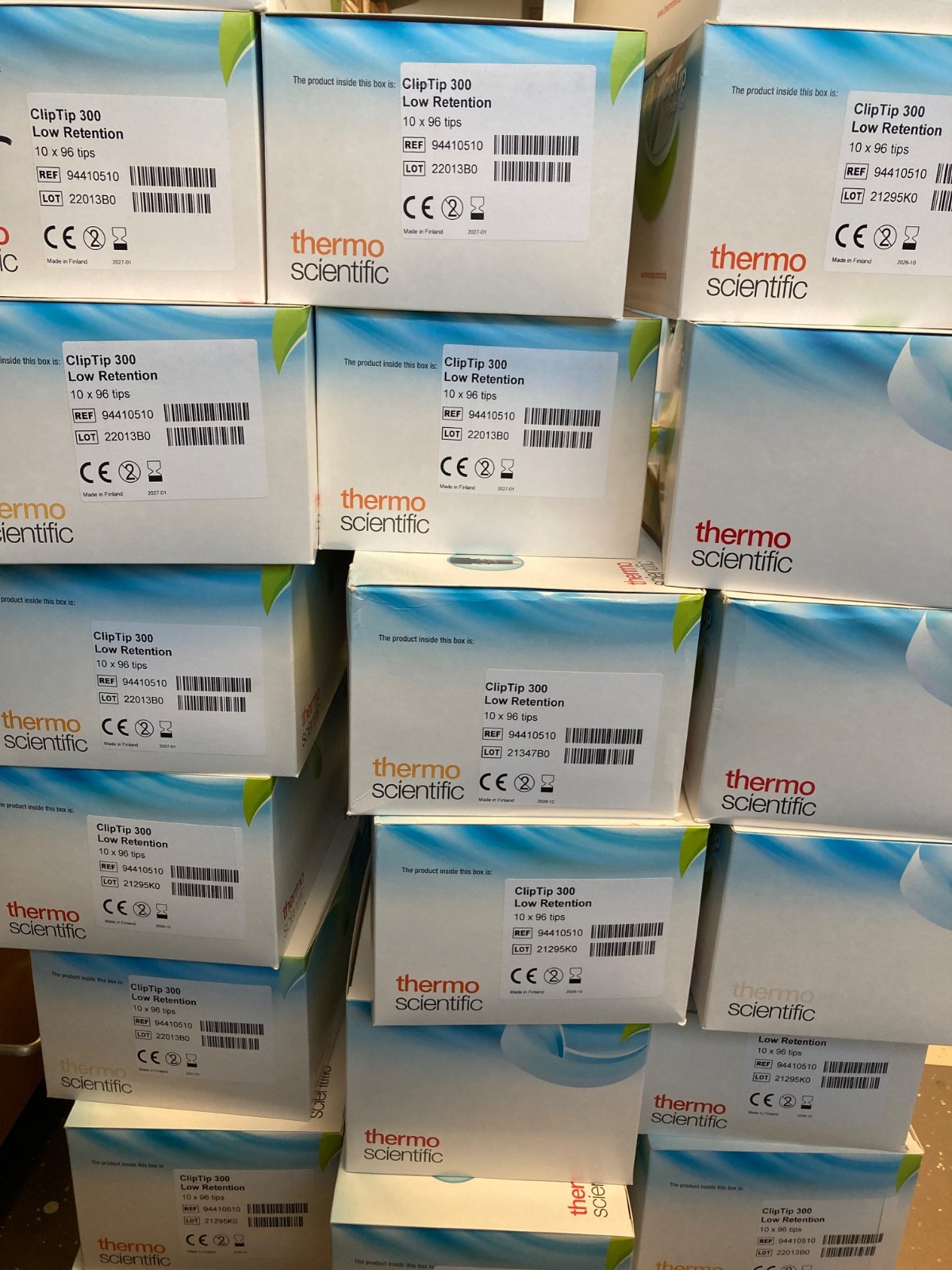 THERMO SCIENTIFIC 300µL ClipTip Low Retention Pipette Tips 94410510 (960/Case)