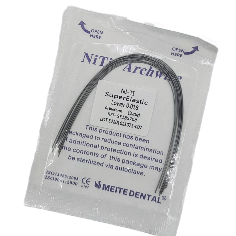 50 Packs Dental Orthodontic Super Elastic Wire Niti Round Arch Wires Ovoid Form
