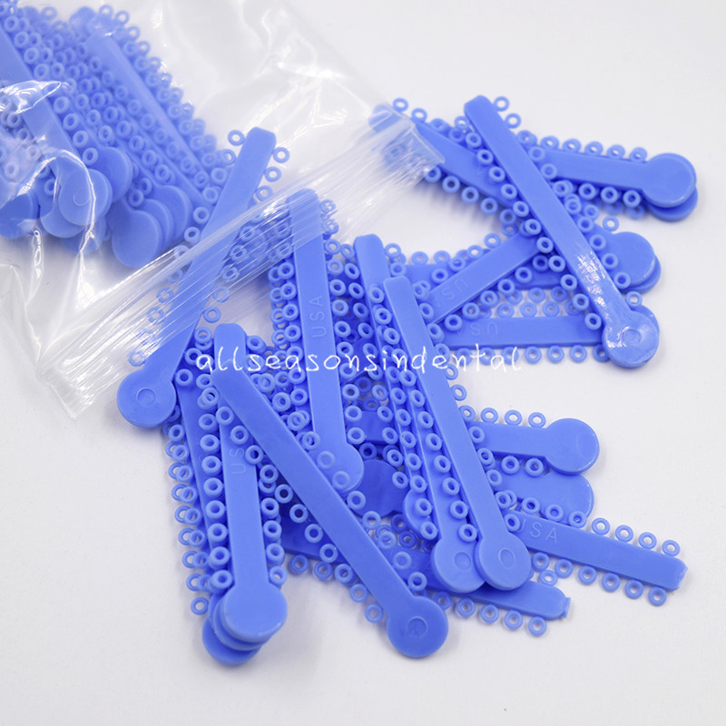1008Pcs Dental Orthodontics Elastic Ligature Ties Transparent 45 Colors Option
