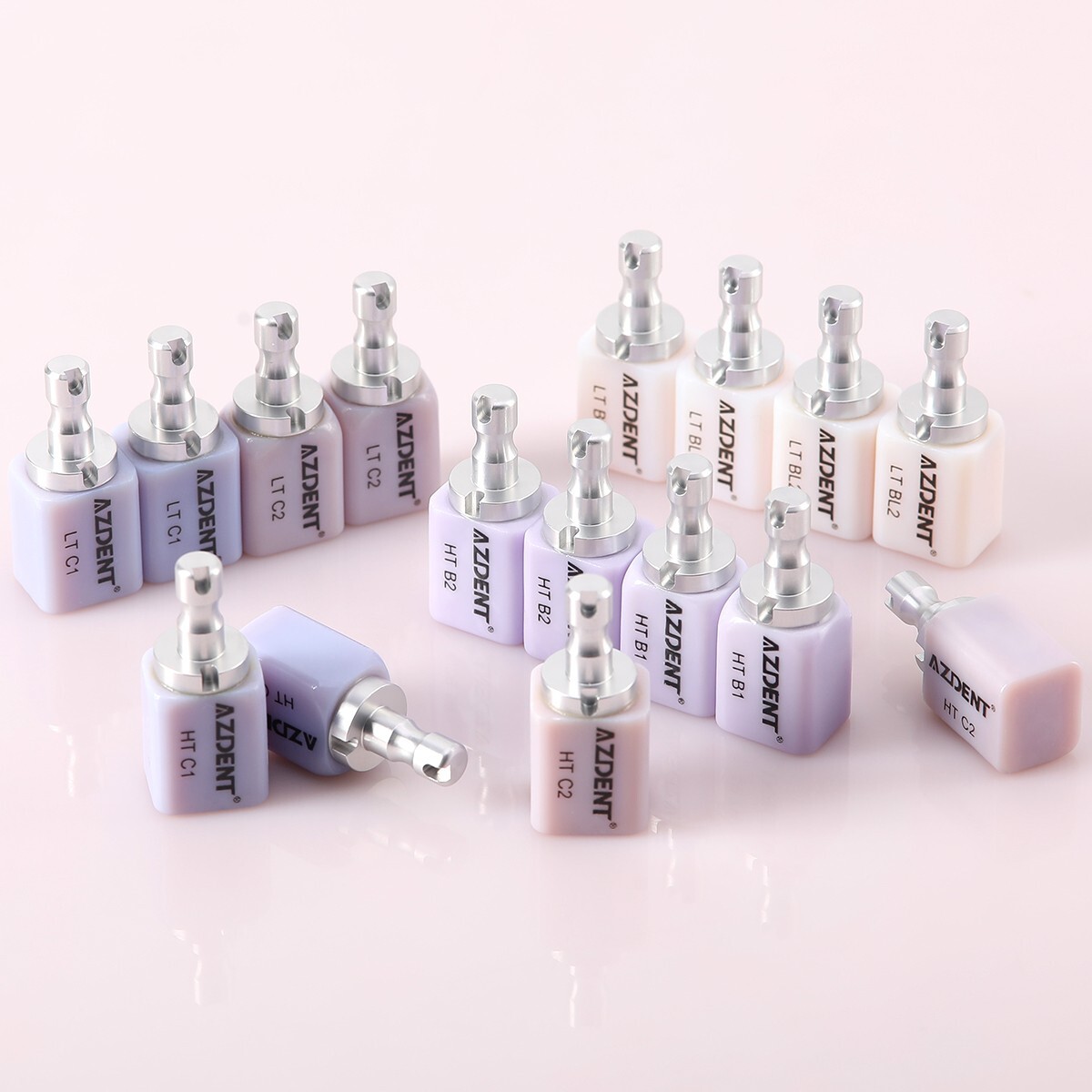 LT/HT Dental Glass Ceramic Lithium Dislicate Blocks Cerec Emax CAD CAM 5Pcs/Box
