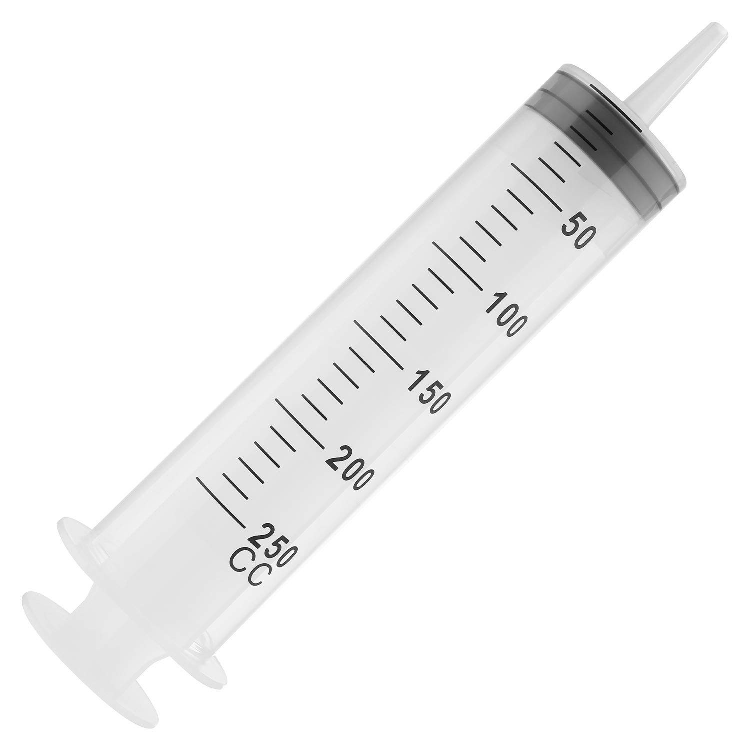 Plastic Cylinder Syringe- Precise Liquid Measurement 10–250cc-Catheter Tip 16z