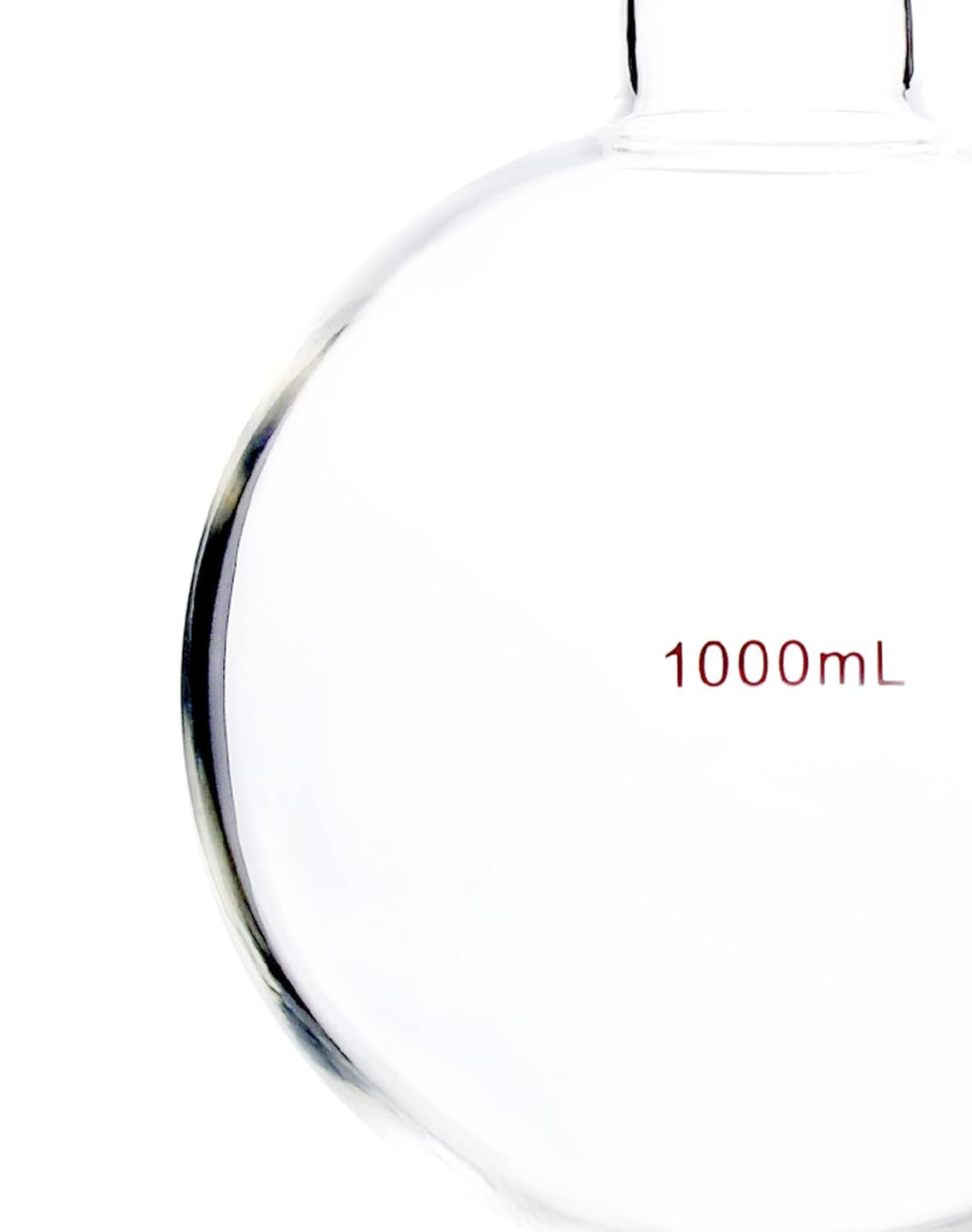 1000mL Round Bottom Boiling Flask 24/40 Single Neck Borosilicate Glass Flask Lab