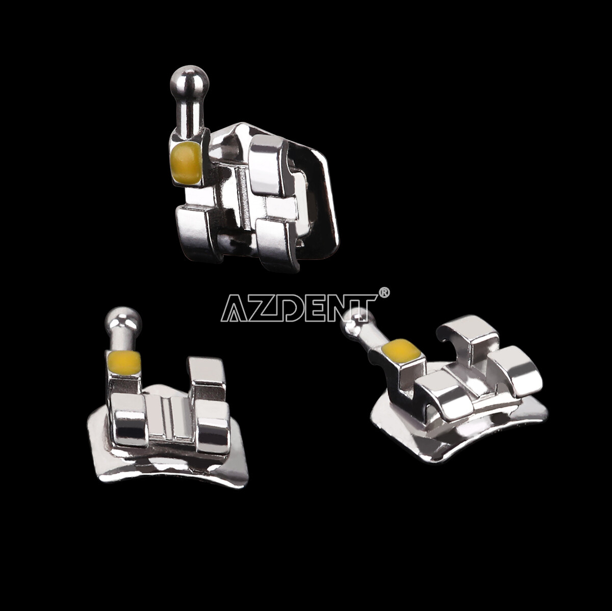 AZDENT 10X Dental Ortho Brackets Mini/Standard MBT/Roth 022/018 Hooks 3 4 5