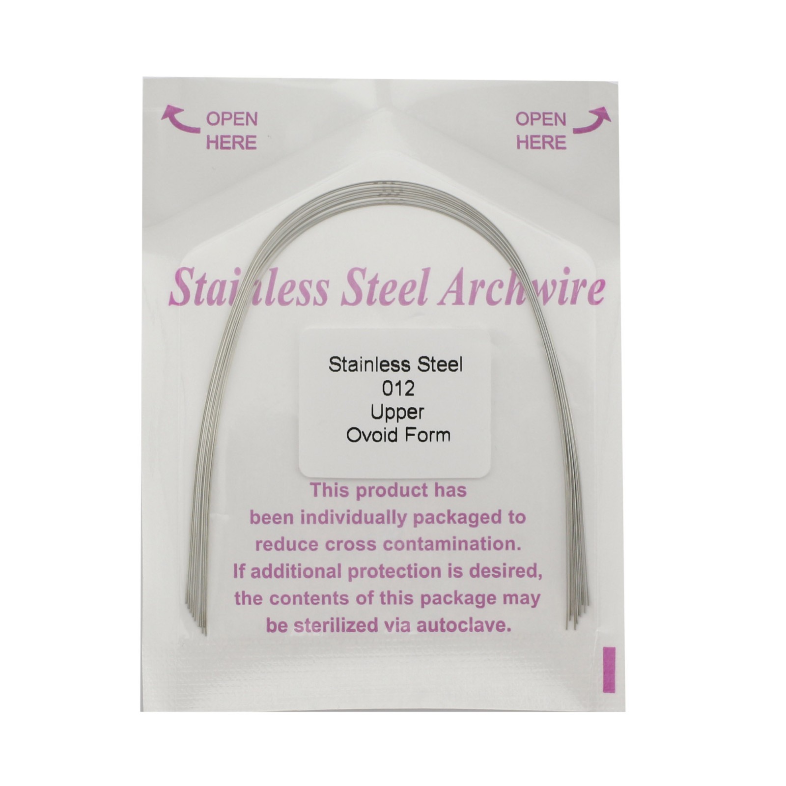 100pcs Dental Orthodontic Stainles Steel Arch Wire Round/Rectangular Ovoid Wires
