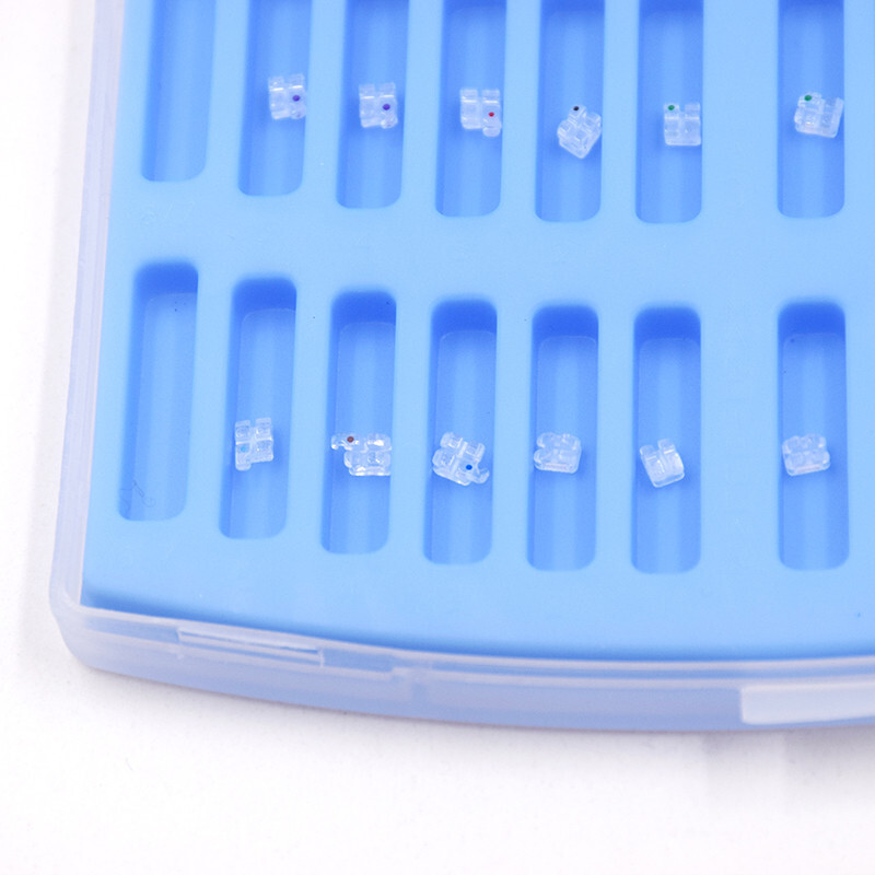Dental Orthodontic Ceramic Monocrystalline Sapphire Bracket Roth MBT 022 Hook
