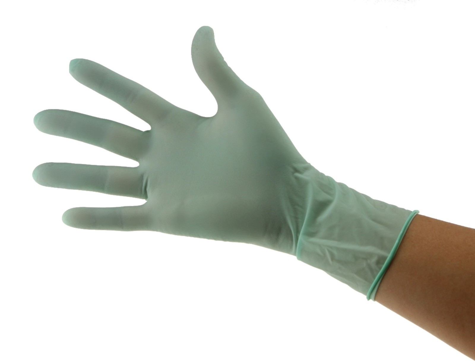 Cranberry BE2835 BeeSure Latex Exam Gloves Extra Small Green 100/Pk